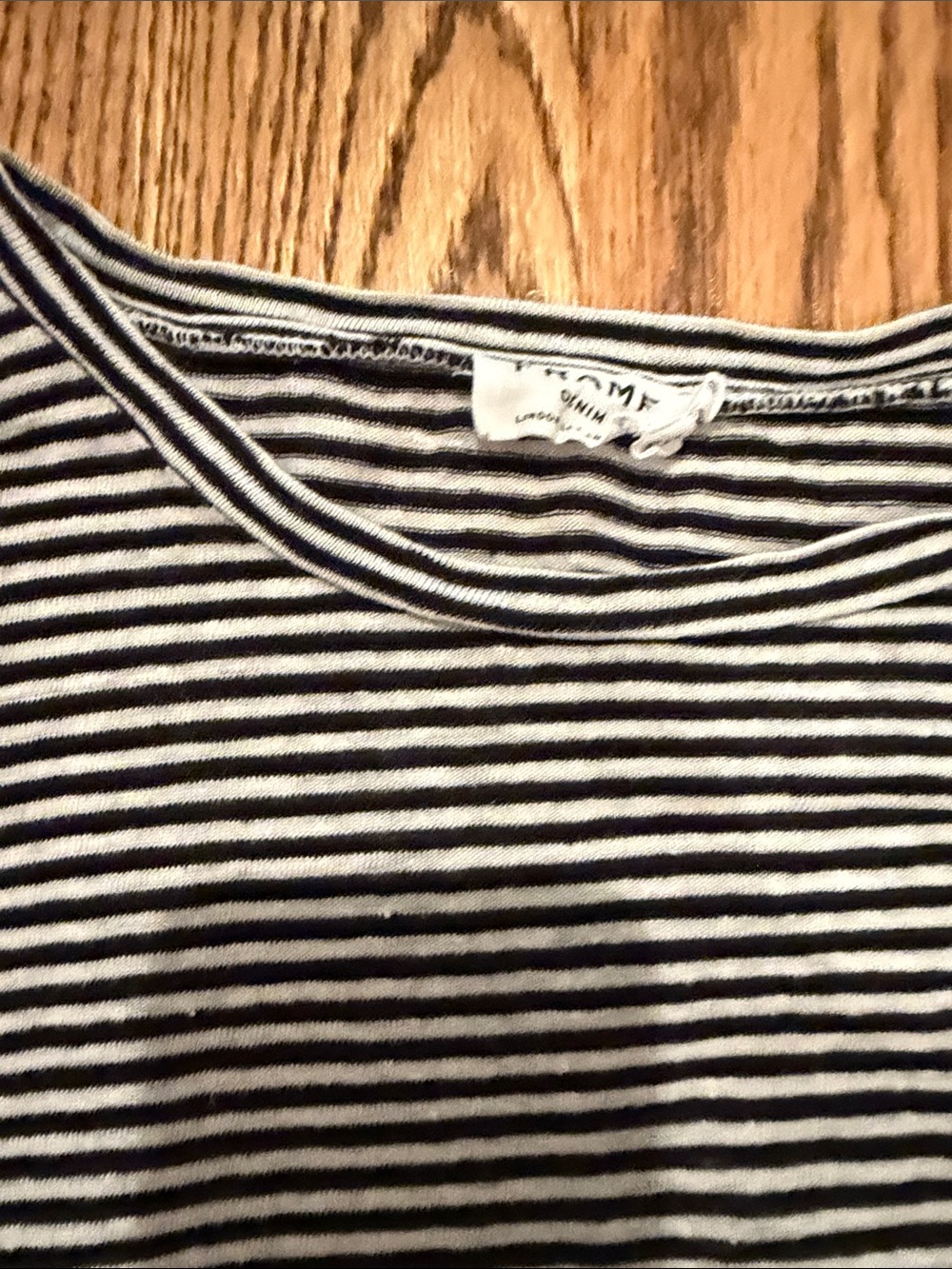 Striped black and White Top - Frame